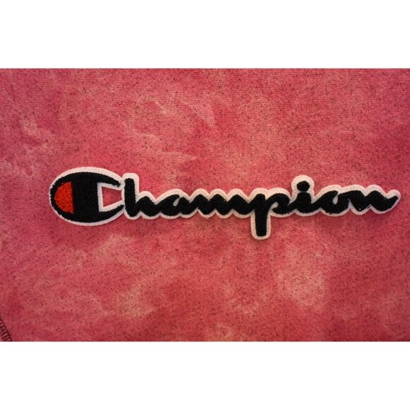 Women's Champion Pink Custom Bleach Dye Sweatshirt Size XS - Picture 2 of 6